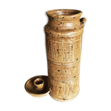 Vase bougeoir en grès