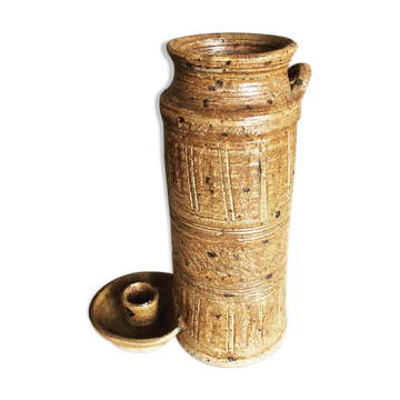 Stoneware candle holder