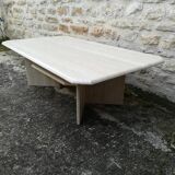 Travertine coffee table