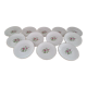 Lot de 12 assiettes plates en porcelaine de Gien France modèle pompadour