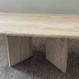 Table basse en travertin années 70