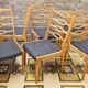 6 chaises scandinaves 1960