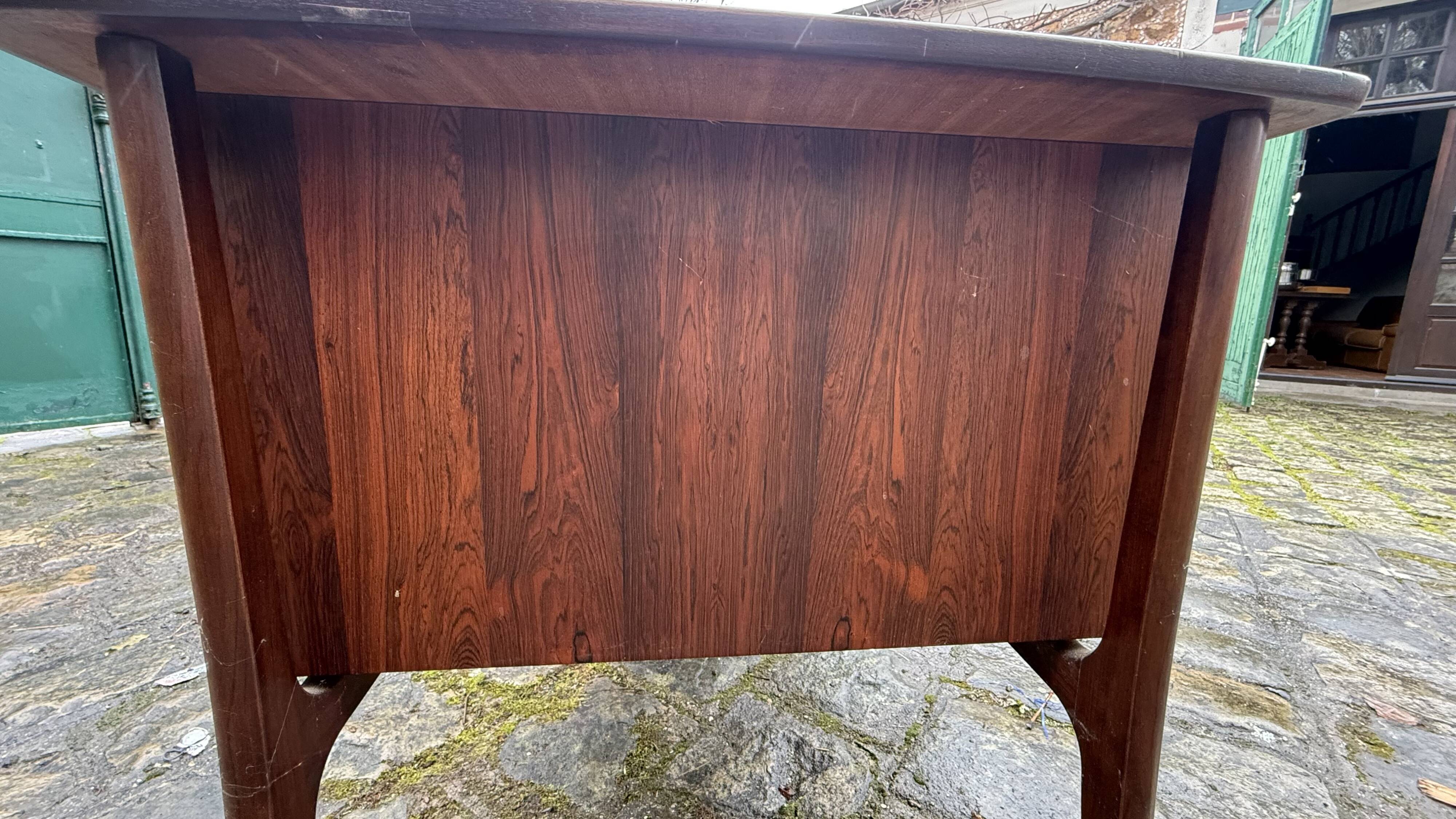Bureau Mid-Century en Teck par Svend Age Madsen pour HP Hansen, Danemark,