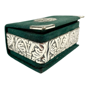 Boîte à bijoux italienne - velours vert