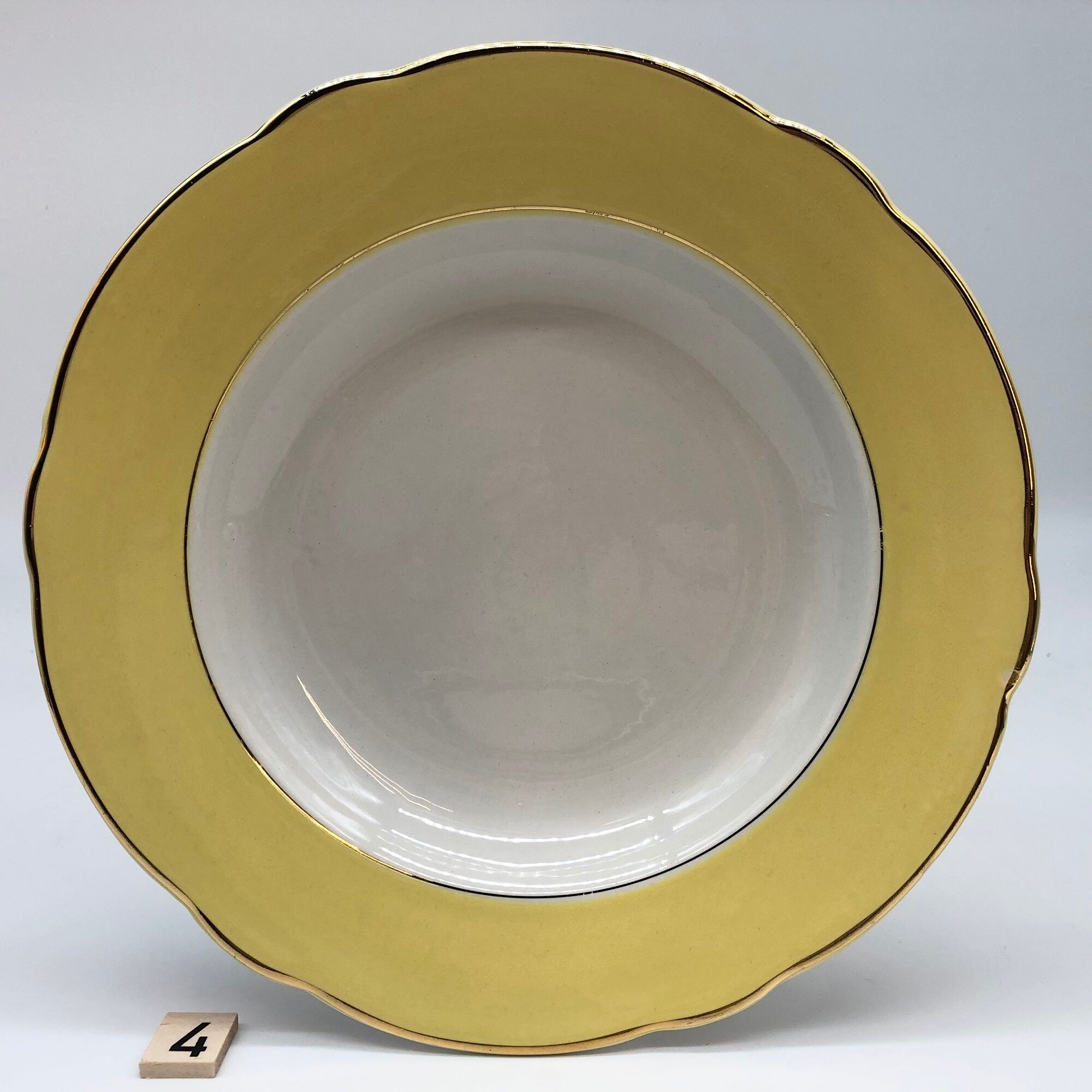 6 plates "k&g lunéville badonviller", model "daffodil" 2 flat, 2 hollow, 2 dessert