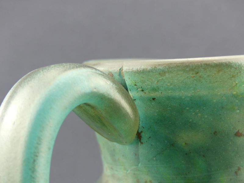 Glass paste pitcher signed De Feure for Daum
