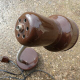 Articulated brown vintage office lamp