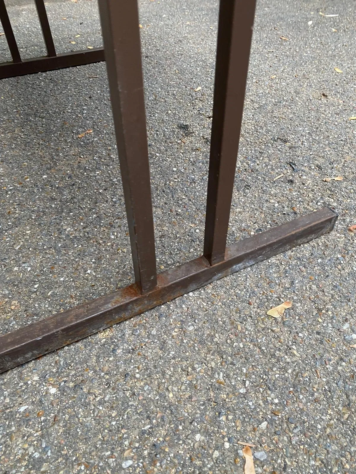 Mid-Century wooden and steel folding table brown 1970 120x70cm