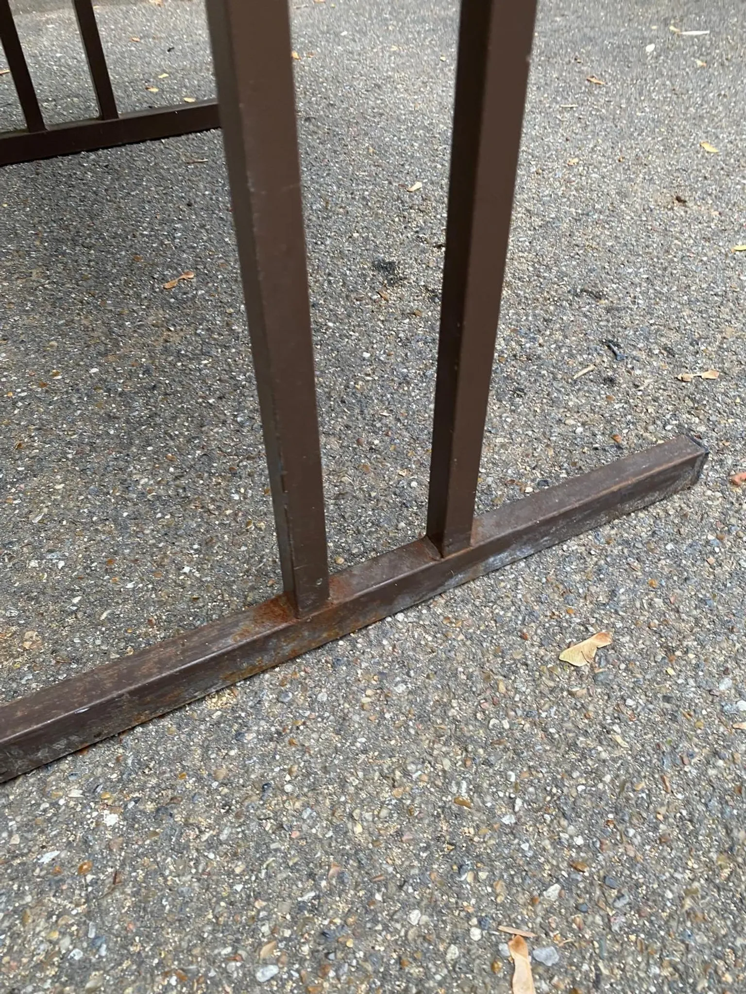 Mid-Century wooden and steel folding table brown 1970 120x70cm