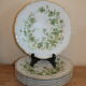 6 Limoges Haviland porcelain plates horn service
