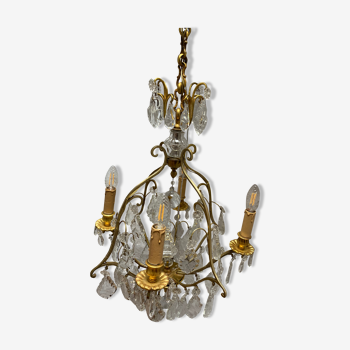 Bronze chandelier mid-twentieth century.