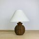 Lampe boule rotin années 60, vintage