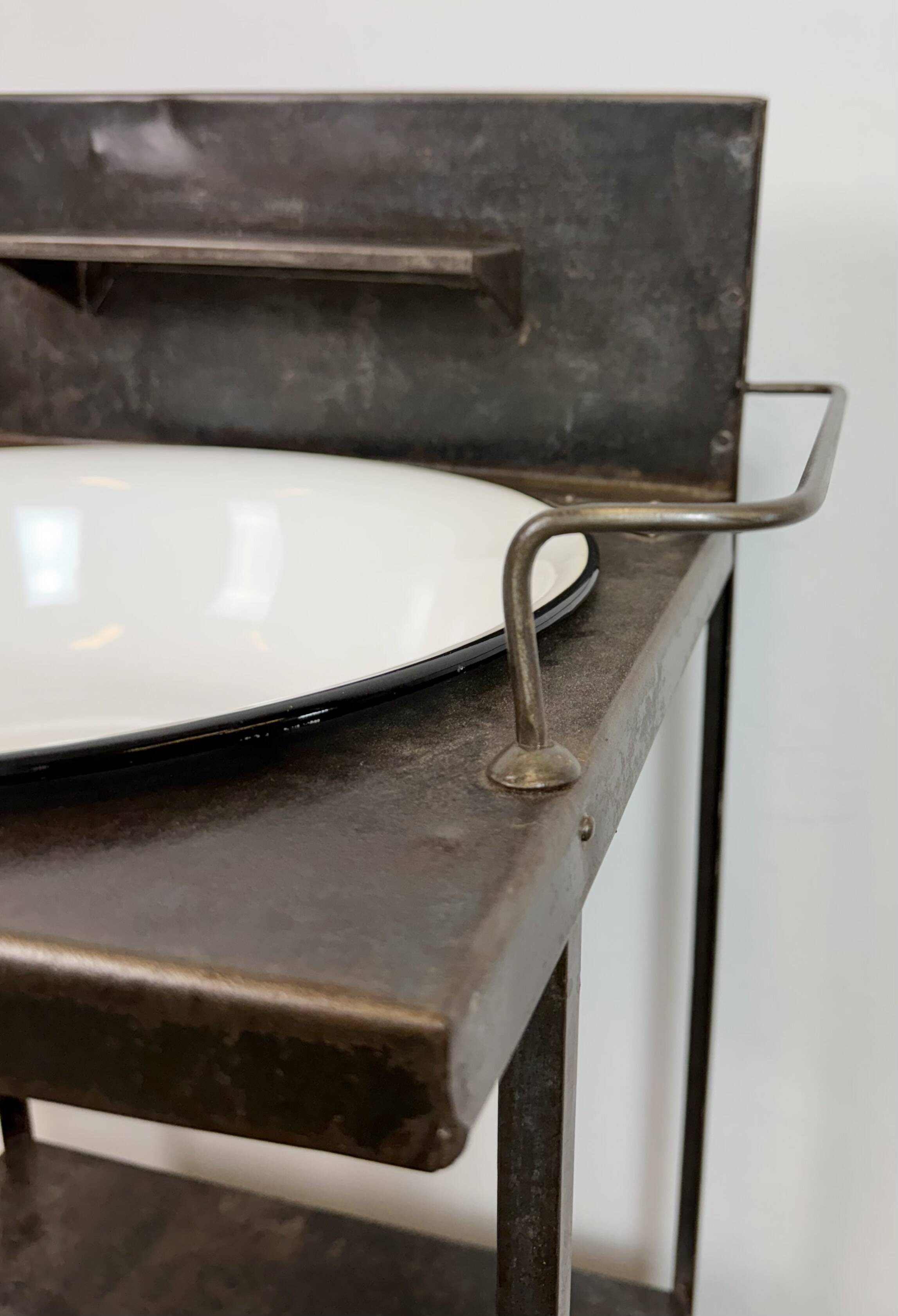 Vintage Industrial Hospital Wash Basin, 1960s