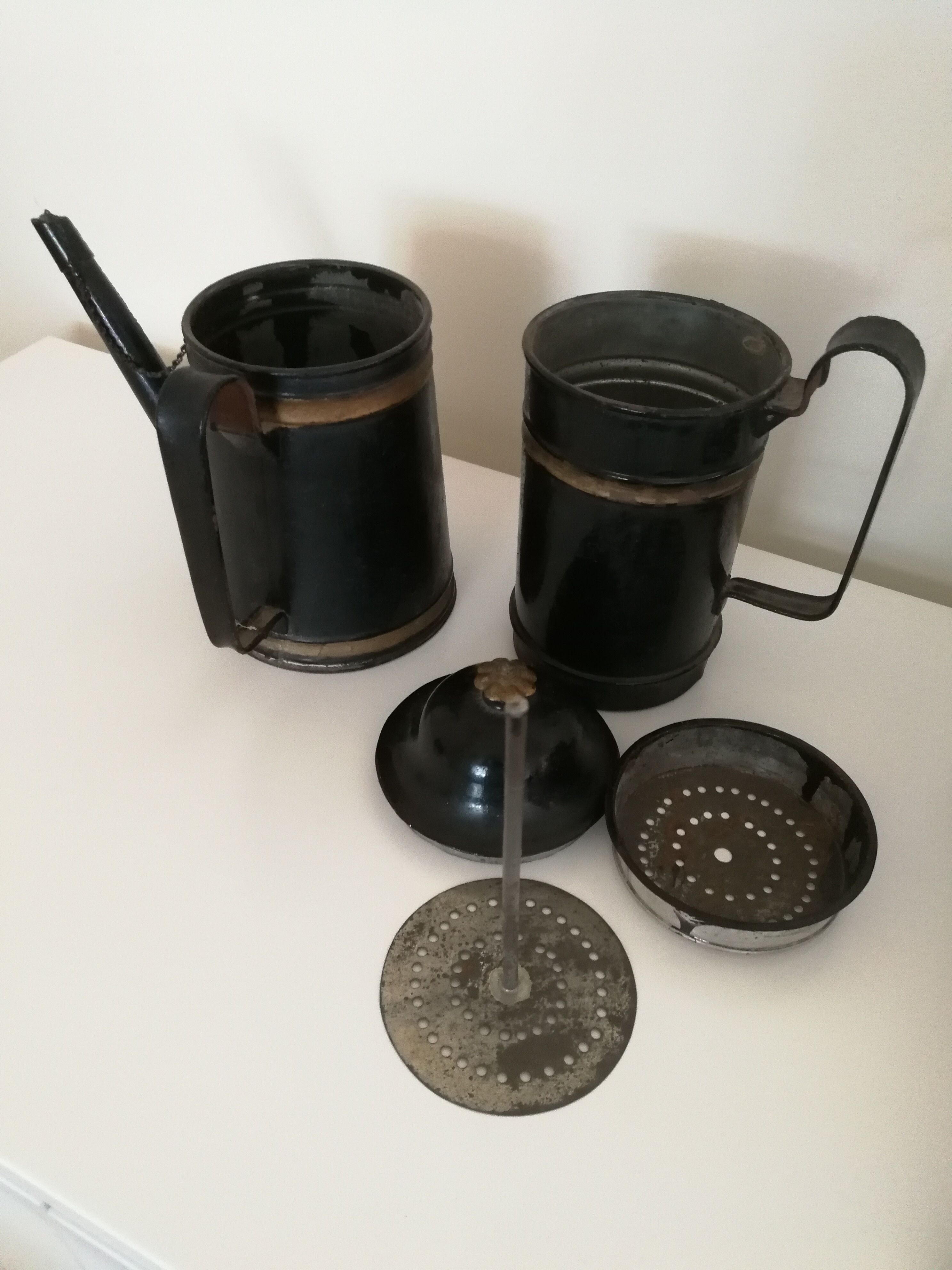 cast iron percolator