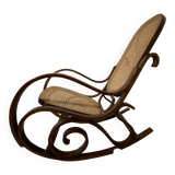 Caned rocking chair