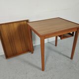 Scandinavian teak game table, 60s and 70s