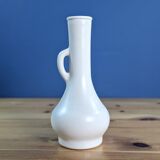 Small white soliflor vase with handle Germany by Br-Verp 15cm