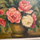 Peinture nature morte bouquet de roses
