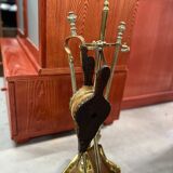 Vintage brass fireplace servant