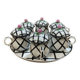 Delvaux porcelain cream service, rue Royale, Paris, late 19th century