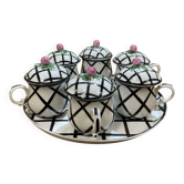 Delvaux porcelain cream service, rue Royale, Paris, late 19th century