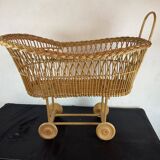 Alsatian wicker cradle