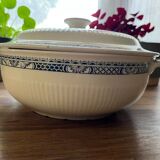 Antique earthenware vegetable dish Salins - Terre de fer