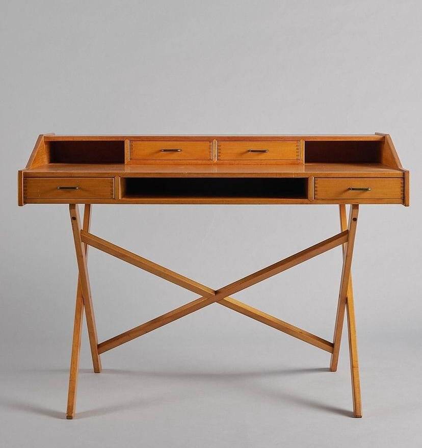 Cherry Desk Gianfranco Frattini for Caruati Cantieri, Italy, 1958
