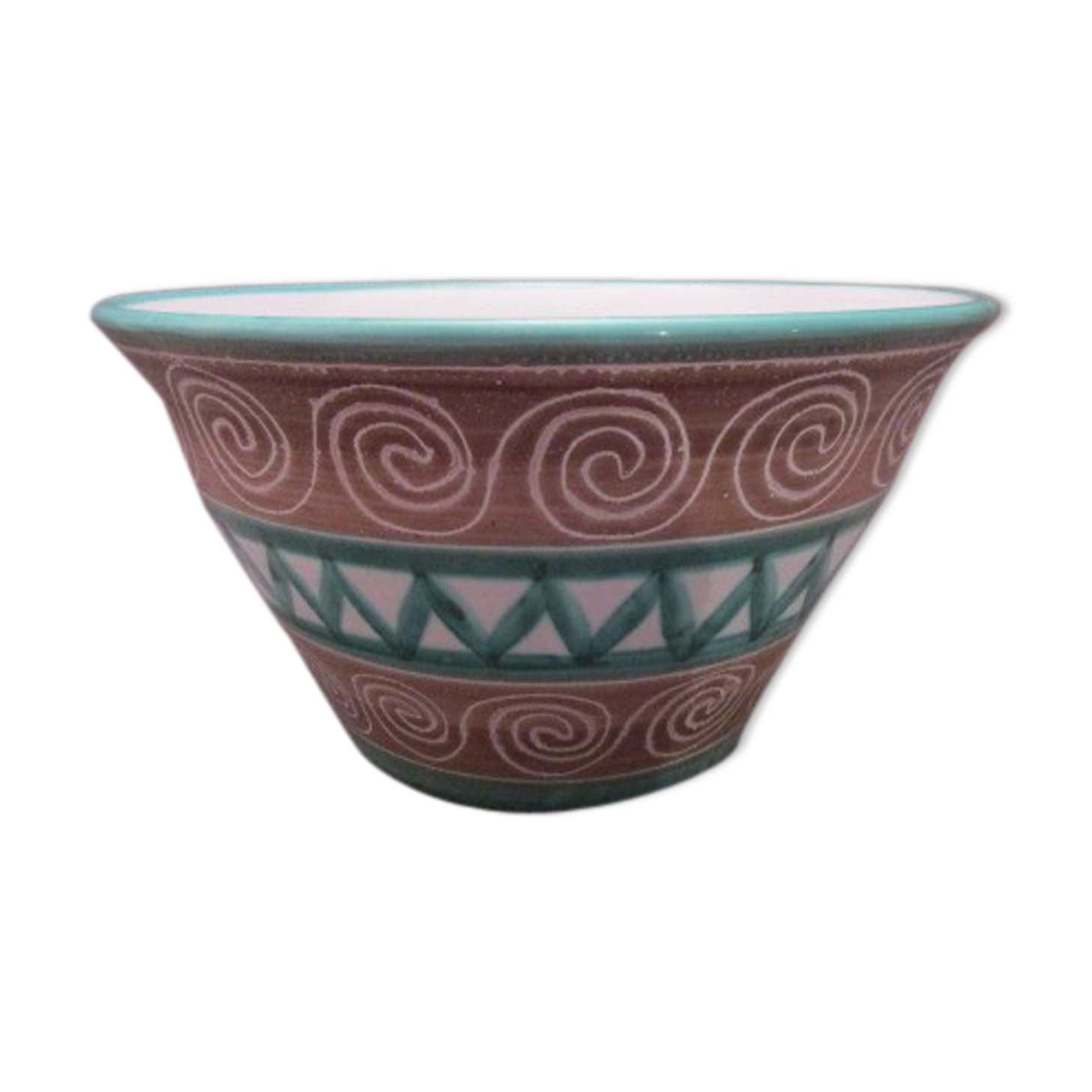 Vallauris ceramic salad bowl by RP / Robert Picault