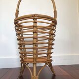 Umbrella holder In rattan 1950 1960