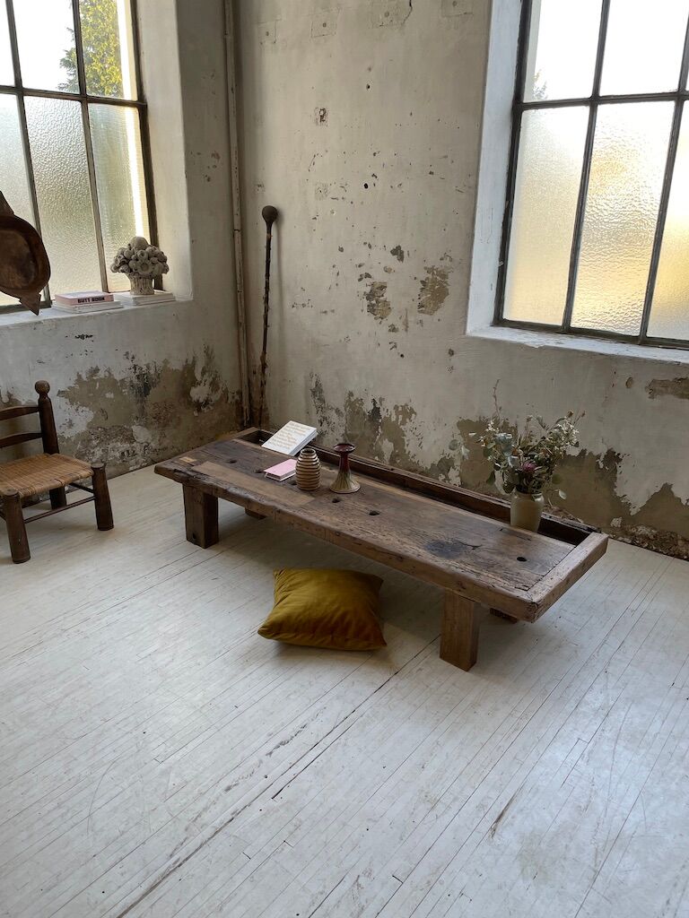 Brutally artisanal oak coffee table