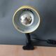 Series of 5 yellow lacquered adjustable clamp spotlights 1980 Vintage.