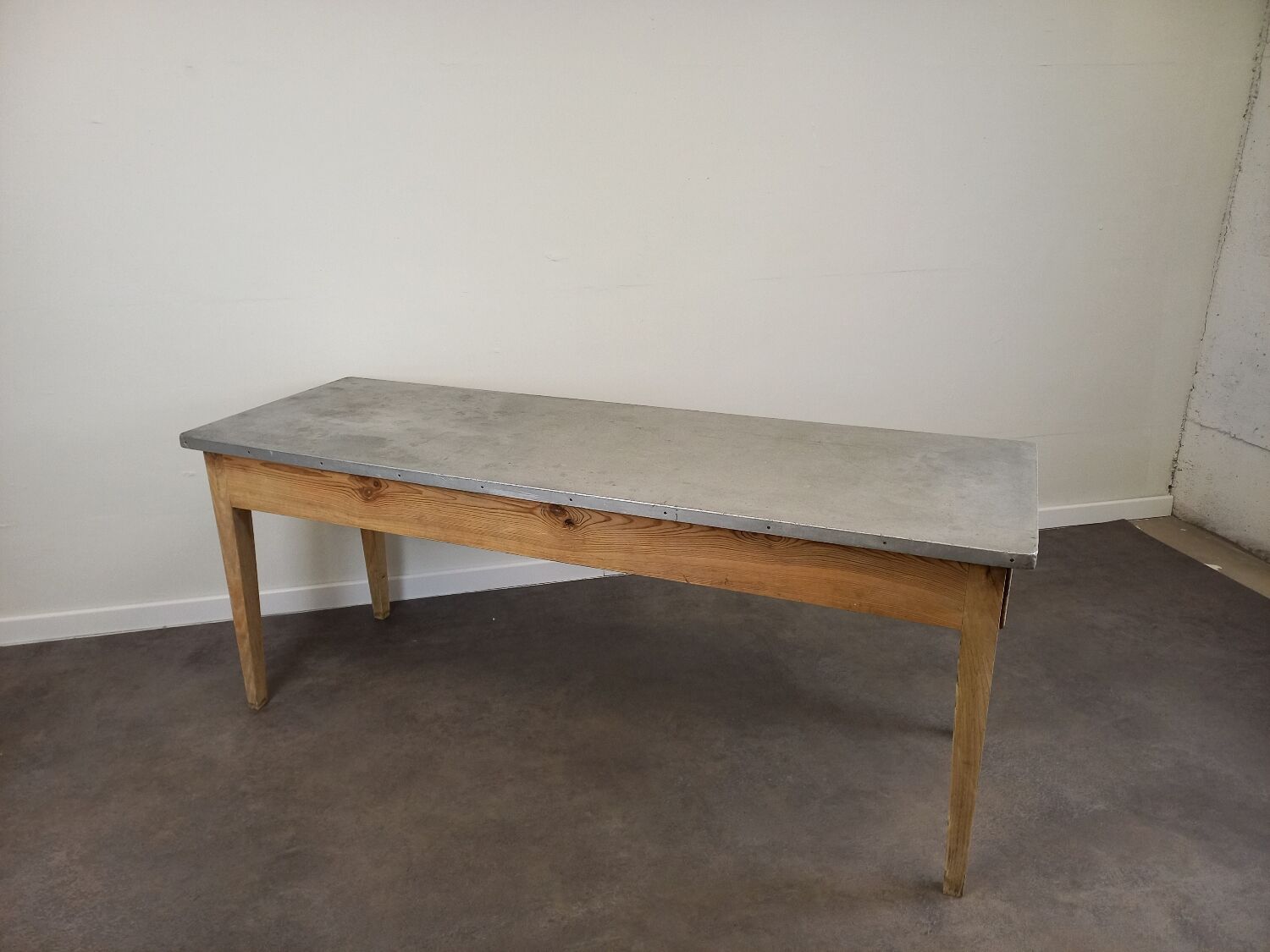 Bistro table zinc tray 185 cm