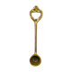 Antique candle extinguisher in golden brass