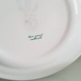 Set of 6 "Bird of Paradise" soup plates from Sarreguemines