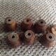 Series of 6 wooden coquetiers