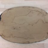 Mirror bevelled glass flowers 48x34 cm