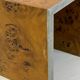 Set of three Tommaso Barbi mid-century modern burl wood nesting tables