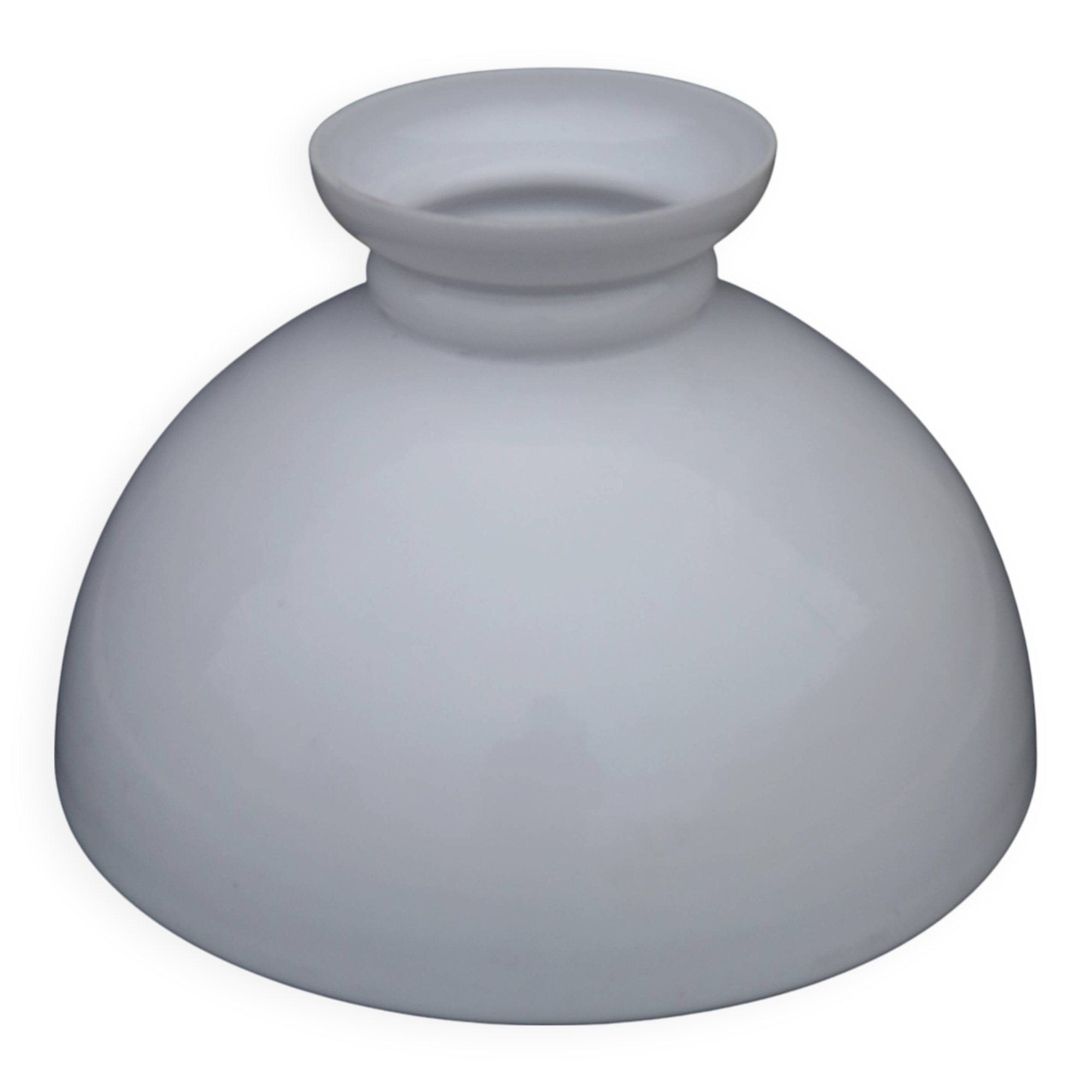 French Vintage White Opaque Glass Lantern Style Replacement Shade 0185