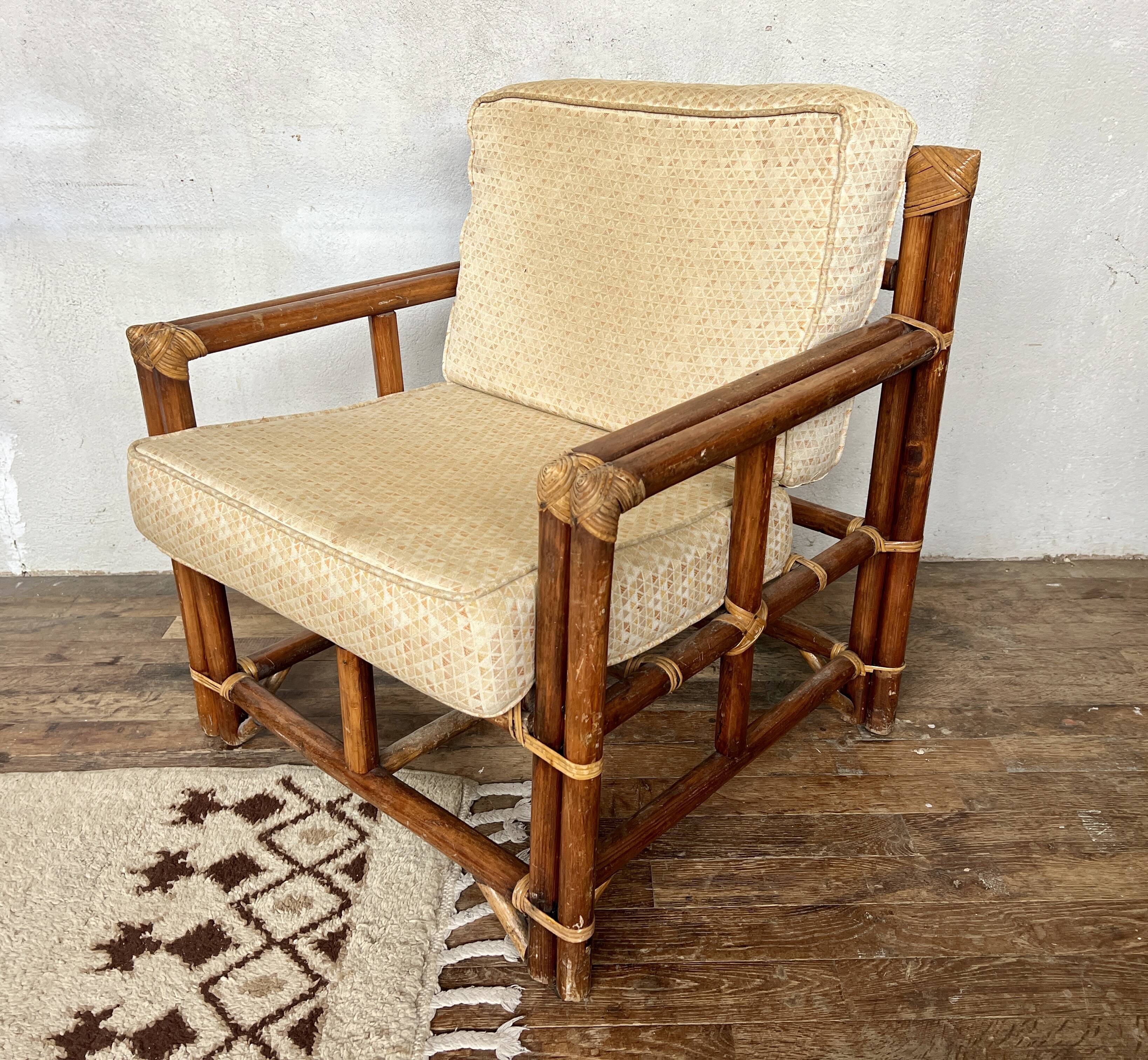 ✨ Vintage rattan armchairs – 1960s ✨
