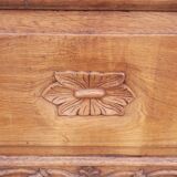 Ancien bac à fleurs en teck massif