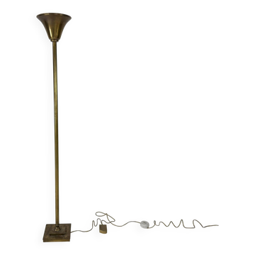 Lampadaire français vintage en laiton, années 1960