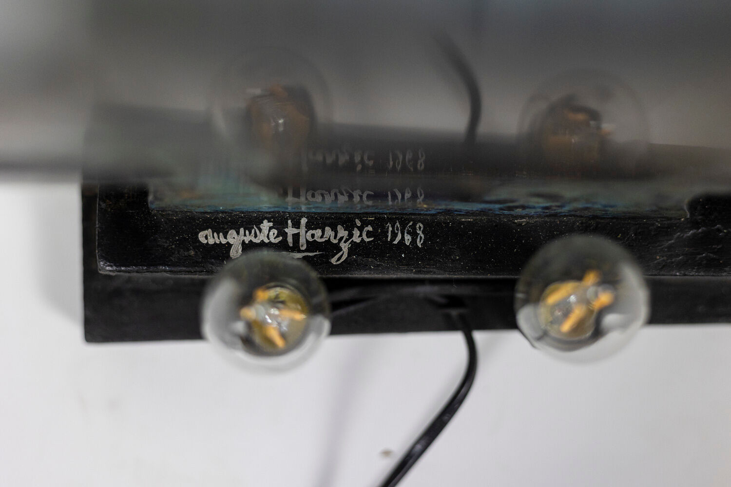 Auguste Harzic, Ceramic and glass sculpture, year 1968