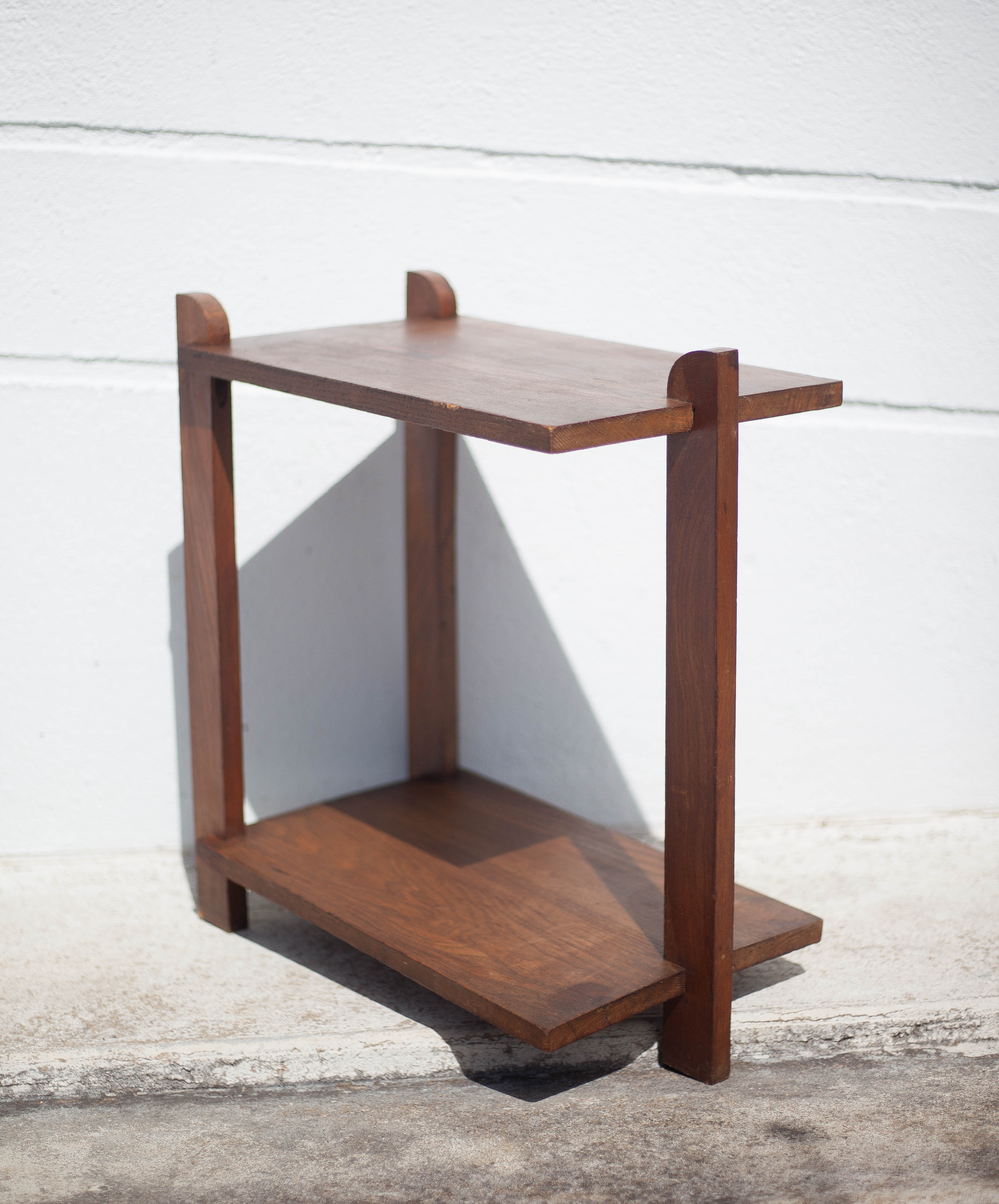 Art deco table, art deco wood coffee table, end of sofa