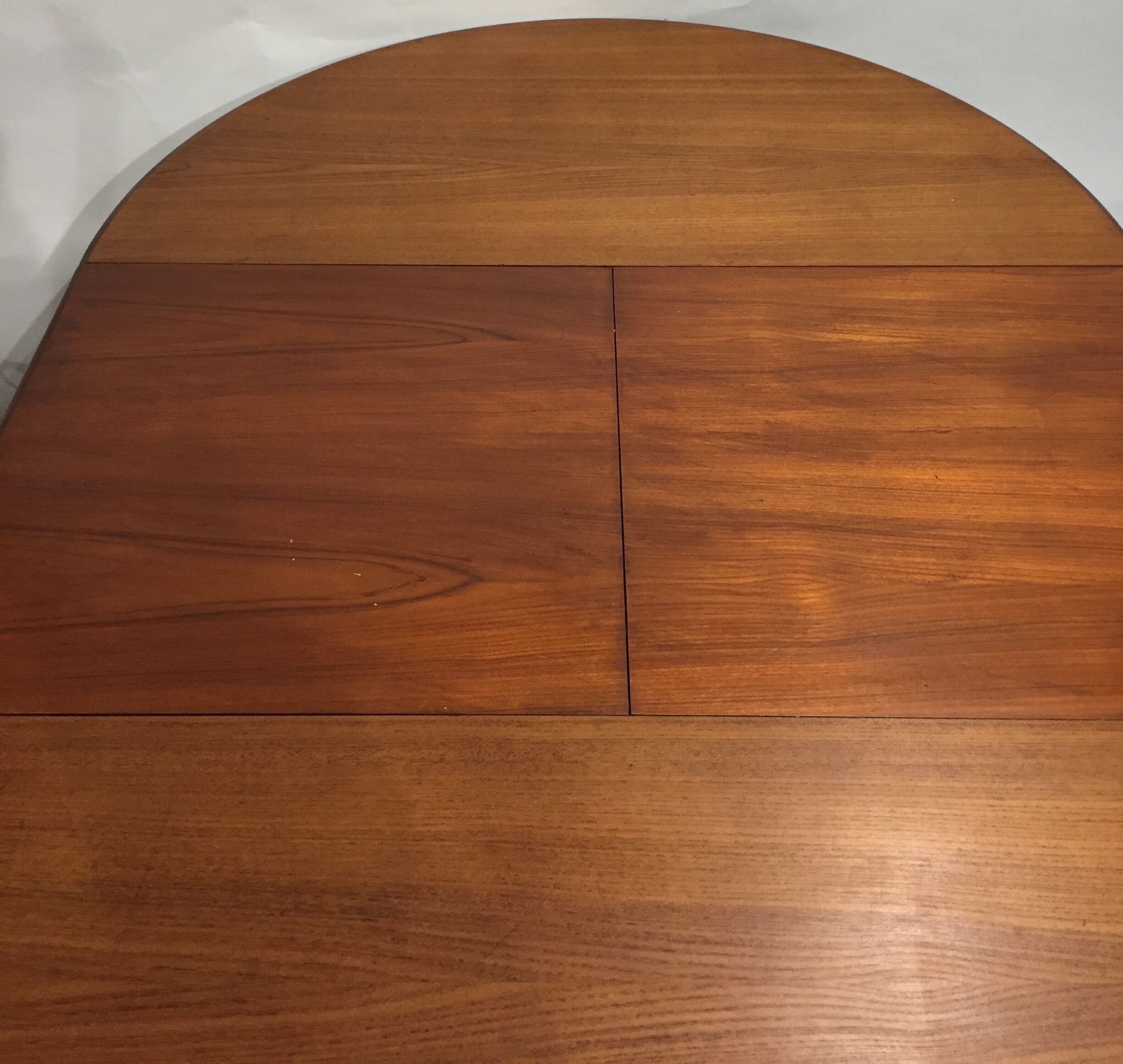 Scandinavian teak dining table with extension cords