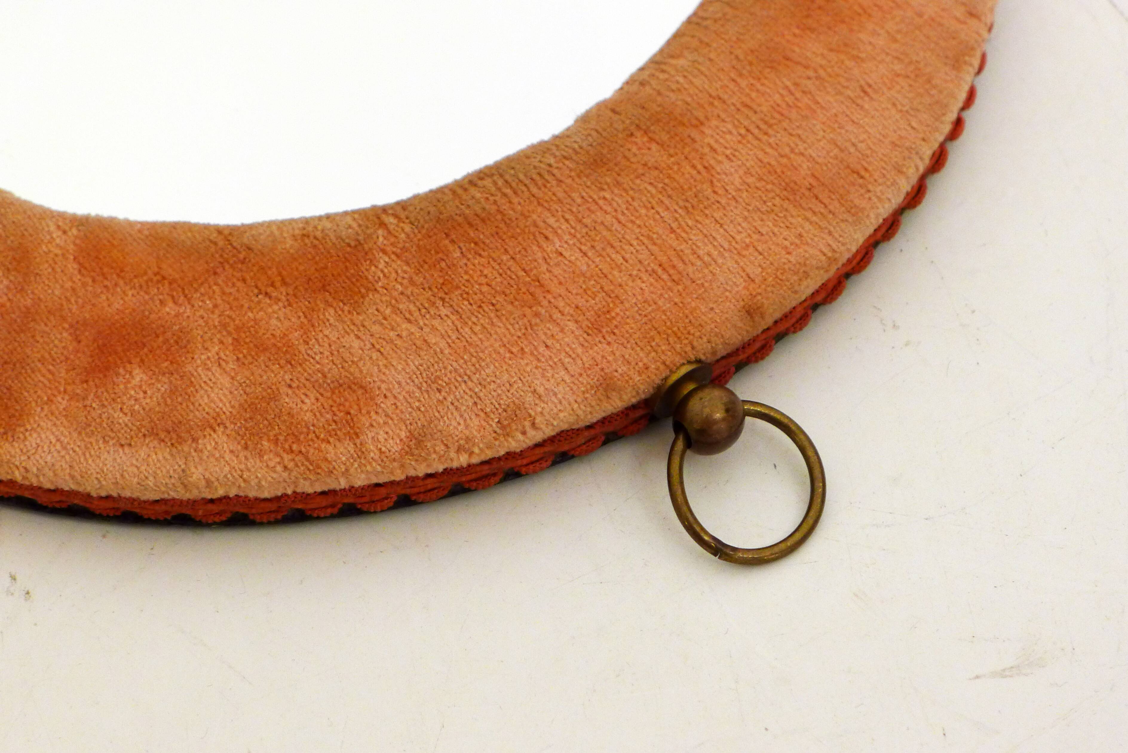 Mirror frame velvet pink 24cm