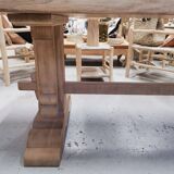 Solid oak monastery table