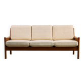Dyrlund Three-Seater Sofa in Solid Teak