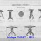 Thonet N°1 Art Nouveau reading table - 1895 -