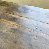 1950s oak farmhouse table with spindle legs